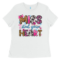 White miss steal your heart olivia Ladies Tee - OliviaCreatesArt
