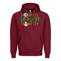 Burgundy howdy howdy howdy Zipper Hoodie - AdoDesignShop