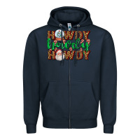 Navy howdy howdy howdy Zipper Hoodie - AdoDesignShop