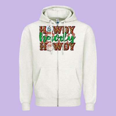 Howdy Howdy Howdy Zipper Hoodie Designed By Adodesignshop