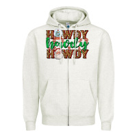 Oatmeal Heather howdy howdy howdy Zipper Hoodie - AdoDesignShop