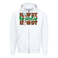White howdy howdy howdy Zipper Hoodie - AdoDesignShop
