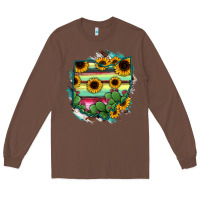 Chestnut Ohio Map Sunflower Cactus Serape Long Sleeve Tee - RanaPortraitStore