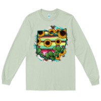 Matcha Ohio Map Sunflower Cactus Serape Long Sleeve Tee - RanaPortraitStore