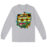 Moon Dust Ohio Map Sunflower Cactus Serape Long Sleeve Tee - RanaPortraitStore