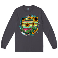 Smoke Ohio Map Sunflower Cactus Serape Long Sleeve Tee - RanaPortraitStore