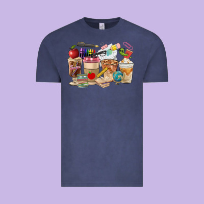 Teacher Coffee Cups Vintage Tee Designed By Fadigitalartstudio