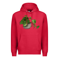 Cardinal Philodendron Premium Hoodie - LillyAllenDesigns