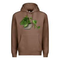 Chestnut Philodendron Premium Hoodie - LillyAllenDesigns