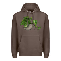 Coffee Philodendron Premium Hoodie - LillyAllenDesigns