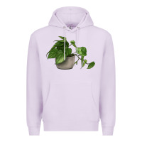 Lilac Philodendron Premium Hoodie - LillyAllenDesigns