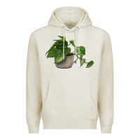 Oatmeal Heather Philodendron Premium Hoodie - LillyAllenDesigns