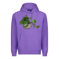 Purple Philodendron Premium Hoodie - LillyAllenDesigns
