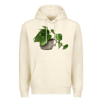 Sandshell Philodendron Premium Hoodie - LillyAllenDesigns
