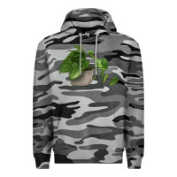 Slate Camo Philodendron Premium Hoodie - LillyAllenDesigns