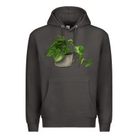 Smoke Philodendron Premium Hoodie - LillyAllenDesigns