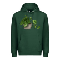 Sports Green Philodendron Premium Hoodie - LillyAllenDesigns