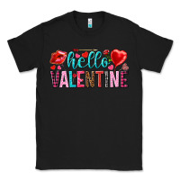 Black Hello Valentine Classic Tee - HowdyJamesFarm