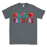 Charcoal Heather Hello Valentine Classic Tee - HowdyJamesFarm