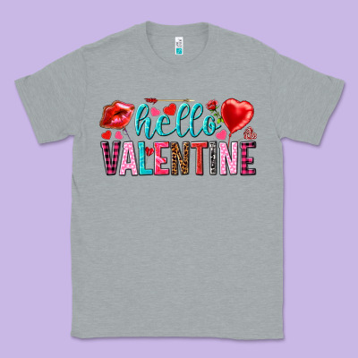 Hello Valentine Classic Tee Designed By Howdyjamesfarm