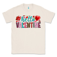 Natural Hello Valentine Classic Tee - HowdyJamesFarm