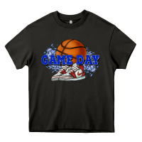 Asphalt game day basketball Heavy Core Tee - HowdyJamesFarm