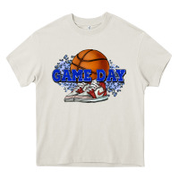 Cream game day basketball Heavy Core Tee - HowdyJamesFarm