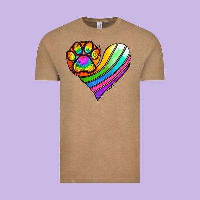 Pride Heart Vintage Tee Designed By Jasminsmagicworld