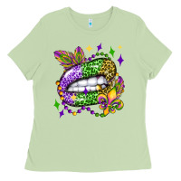 Matcha mardi gras lip olivia Ladies Tee - OliviaCreatesArt