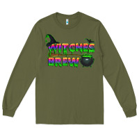 Army Green witches brew Long Sleeve Tee - BundleAndBundleShop