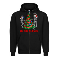 Black tis the season Zipper Hoodie - AdoDesignShop