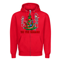 Red tis the season Zipper Hoodie - AdoDesignShop