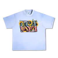 Grape Ice USA 4th of July Urban Heavy Tee - FaDigitalArtStudio