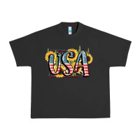 Pigment Black USA 4th of July Urban Heavy Tee - FaDigitalArtStudio