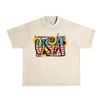 Sandshell USA 4th of July Urban Heavy Tee - FaDigitalArtStudio