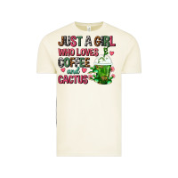 Vintage Arctic Just A Girl Who Loves Coffee And Cactus Frappe Vintage Tee - FaDigitalArtStudio