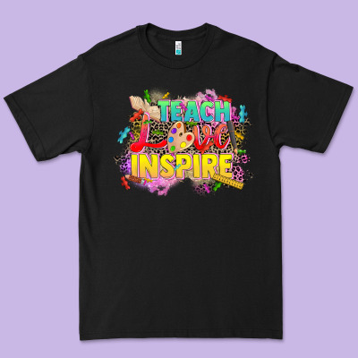 Teach Love Inspire Premium Tee Designed By Cowgirlartshop