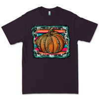 Plum leopard pumpkin with serape background Premium Tee - RanaPortraitStore