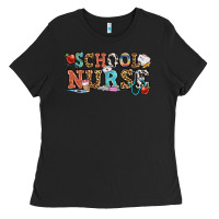Black school nurse Ladies Tee - OliviaCreatesArt