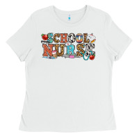 White school nurse Ladies Tee - OliviaCreatesArt