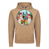 Vintage Coffee Christmas snowman Vintage Hoodie - FaDigitalArtStudio