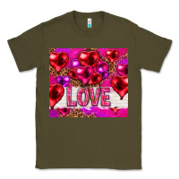 Army Green love heart shaped balloons tumbler hjf Classic Tee - HowdyJamesFarm
