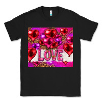 Black love heart shaped balloons tumbler hjf Classic Tee - HowdyJamesFarm