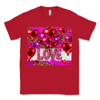 Red love heart shaped balloons tumbler hjf Classic Tee - HowdyJamesFarm