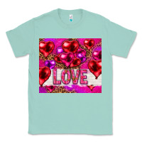 Seafoam love heart shaped balloons tumbler hjf Classic Tee - HowdyJamesFarm