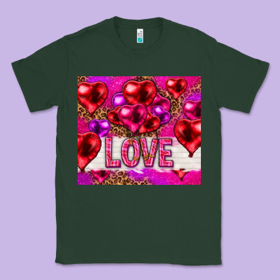 Love Heart Shaped Balloons Tumbler Hjf Classic Tee Designed By Howdyjamesfarm