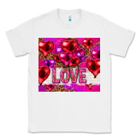 White love heart shaped balloons tumbler hjf Classic Tee - HowdyJamesFarm