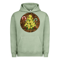 Pigment Oil Green Softball Leopard  Christmas Urban Hoodie - RanaPortraitStore