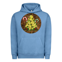 Pigment Pebble Blue Softball Leopard  Christmas Urban Hoodie - RanaPortraitStore