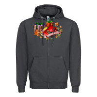 Smoke cowgirl hat with gifts and cookies Zipper Hoodie - AdoDesignShop